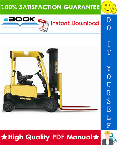 Thumbnail ☆☆ Best ☆☆ Hyster J30XNT, J35XNT, J40XNT (K160) 3-Wheel Electric Forklift Trucks Service Repair Manual