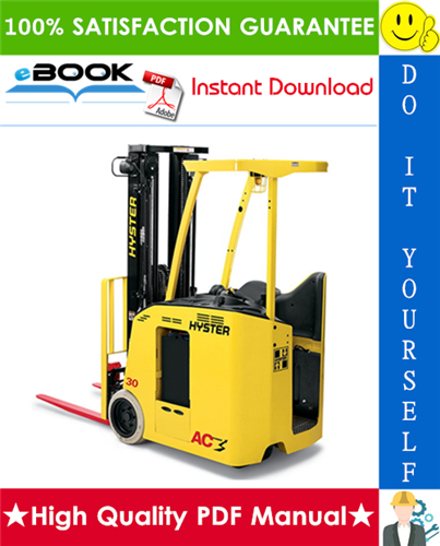 Thumbnail ☆☆ Best ☆☆ Hyster E30FR, E30FR-24, E35FR, E40FR, E45FR, E50FR (Z943) Electric Forklift Trucks Service Repair Manual