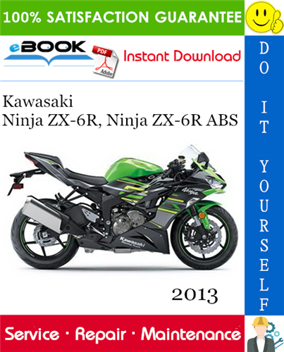 Thumbnail ☆☆ Best ☆☆ 2013 Kawasaki Ninja ZX-6R, Ninja ZX-6R ABS Motorcycle Service Repair Manual 