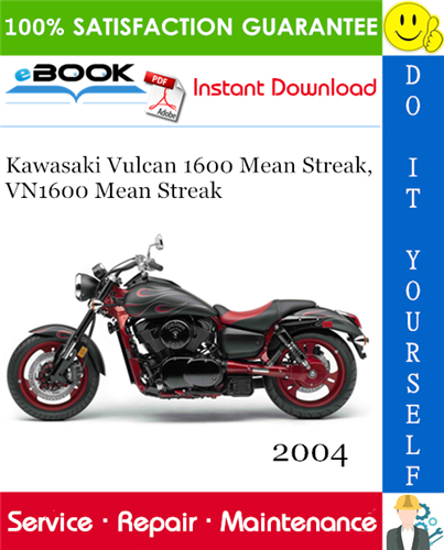 Thumbnail ☆☆ Best ☆☆ 2004 Kawasaki Vulcan 1600 Mean Streak, VN1600 Mean Streak Motorcycle Service Repair Manual 
