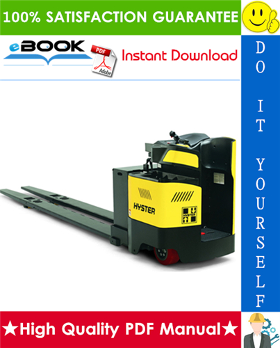 Thumbnail ☆☆ Best ☆☆ Hyster BE80ZHD, BE100ZHD (A244) Electric Enclosed End Rider Truck Service Repair Manual