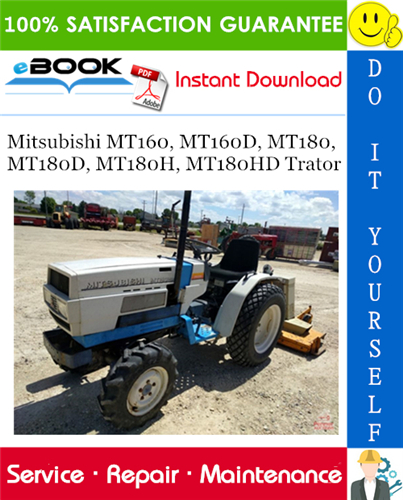 Thumbnail ☆☆ Best ☆☆ Mitsubishi MT160, MT160D, MT180, MT180D, MT180H, MT180HD Trator Service Repair Manual