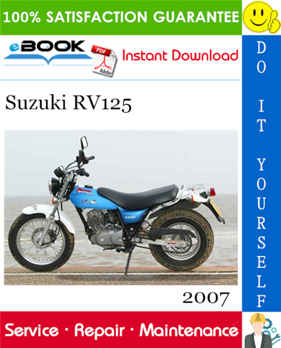 Thumbnail ☆☆ Best ☆☆ 2007 Suzuki RV125 Motorcycle Supplementary Service Manual