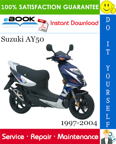 Thumbnail ☆☆ Best ☆☆ Suzuki AY50 Scooter Service Repair Manual 1997-2004 Download