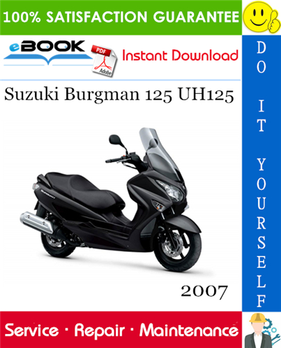 Thumbnail ☆☆ Best ☆☆ 2007 Suzuki Burgman 125 UH125 Scooter Service Repair Manual 