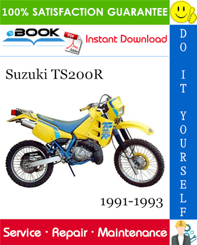 Thumbnail ☆☆ Best ☆☆ Suzuki TS200R Motorcycle Service Repair Manual 1991-1993 Download