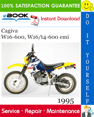 Thumbnail ☆☆ Best ☆☆ 1995 Cagiva W16-600, W16/t4-600 emi Motorcycle Service Repair Manual 