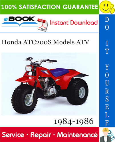 Thumbnail ☆☆ Best ☆☆ Honda ATC200S Models ATV Service Repair Manual 1984-1986 Download