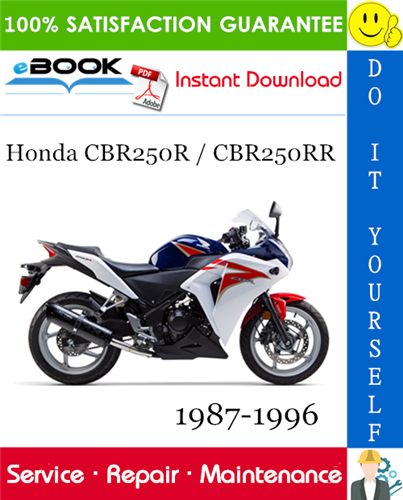 Thumbnail ☆☆ Best ☆☆ Honda CBR250R / CBR250RR Motorcycle Service Repair Manual 1987-1996 Download