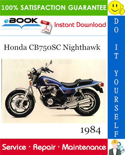 Thumbnail ☆☆ Best ☆☆ 1984 Honda CB750SC Nighthawk Motorcycle Service Repair Manual 