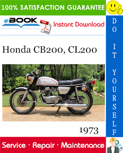 Thumbnail ☆☆ Best ☆☆ 1973 Honda CB200, CL200 Motorcycle Service Repair Manual 