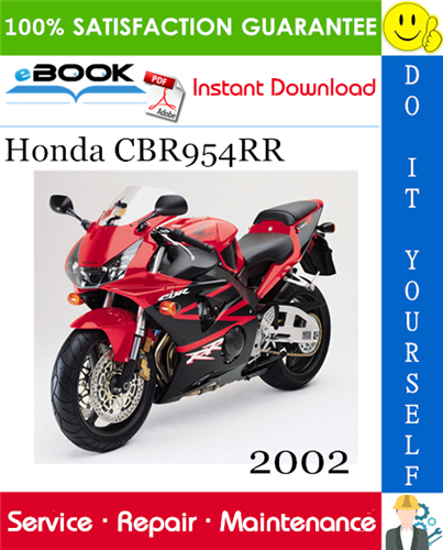 Thumbnail ☆☆ Best ☆☆ 2002 Honda CBR954RR Motorcycle Service Repair Manual
