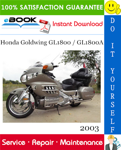 Thumbnail ☆☆ Best ☆☆ 2003 Honda Goldwing GL1800 / GL1800A Motorcycle Service Repair Manual 