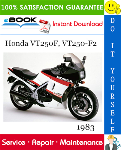 Thumbnail ☆☆ Best ☆☆ 1983 Honda VT250F, VT250-F2 Motorcycle Service Repair Manual 