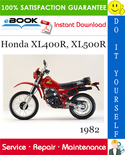Thumbnail ☆☆ Best ☆☆ 1982 Honda XL400R, XL500R Motorcycle Service Repair Manual