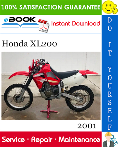 Thumbnail ☆☆ Best ☆☆ 2001 Honda XL200 Motorcycle Service Repair Manual