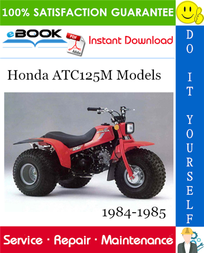 Thumbnail ☆☆ Best ☆☆ Honda ATC125M Models ATV Service Repair Manual 1984-1985 Download