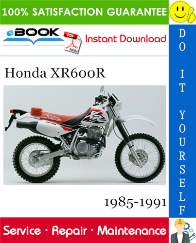 Thumbnail ☆☆ Best ☆☆ Honda XR600R Motorcycle Service Repair Manual 1985-1991 Download