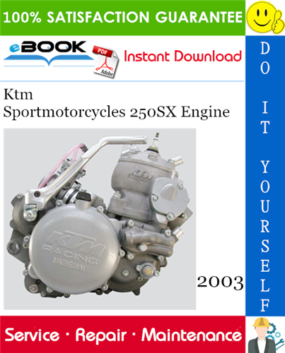 Thumbnail ☆☆ Best ☆☆ 2003 Ktm Sportmotorcycles 250SX Engine Service Repair Manual 