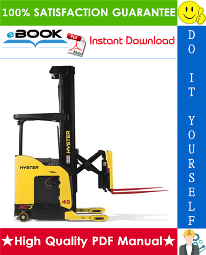 Thumbnail ☆☆ Best ☆☆ Hyster N35ZR, N40ZR, N30ZDR (D470) Reach Trucks Service Repair Manual