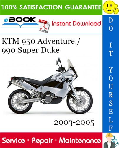 Thumbnail ☆☆ Best ☆☆ KTM 950 Adventure / 990 Super Duke Motorcycle Service Repair Manual 2003-2005 Download