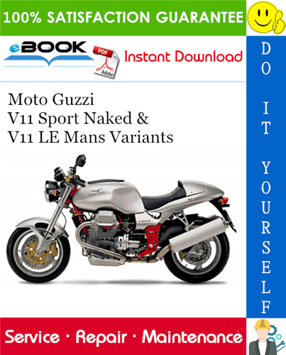 Thumbnail ☆☆ Best ☆☆ Moto Guzzi V11 Sport Naked & V11 LE Mans Variants Motorcycle Service Repair Manual 