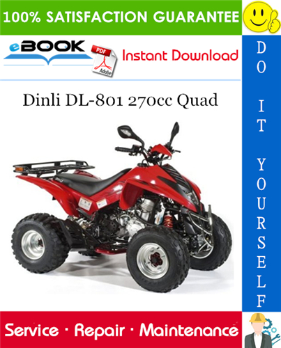 Thumbnail ☆☆ Best ☆☆ Dinli DL-801 270cc Quad ATV Service Repair Manual