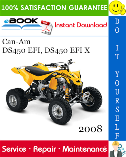 Thumbnail ☆☆ Best ☆☆ 2008 Can-Am DS450 EFI, DS450 EFI X ATV Service Repair Manual 
