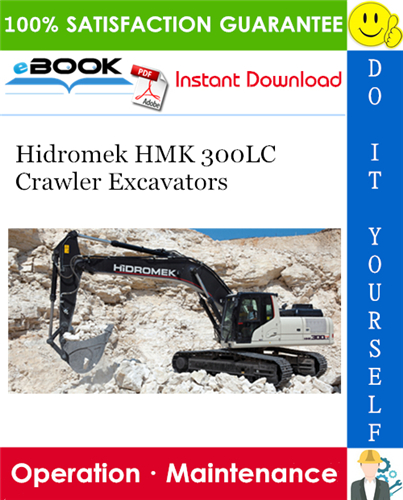 Thumbnail ☆☆ Best ☆☆ Hidromek HMK 300LC Crawler Excavators Operation & Maintenance Manual