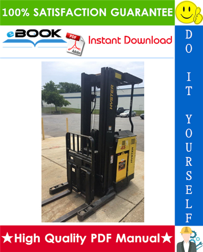 Thumbnail ☆☆ Best ☆☆ Hyster N30XMDR2, N45XMR2 (F138) Electric Narrow Aisle Single Reach Lift Trucks Service Repair Manual