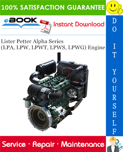 Thumbnail ☆☆ Best ☆☆ Lister Petter Alpha Series (LPA, LPW, LPWT, LPWS, LPWG) Engine Service Repair Manual 