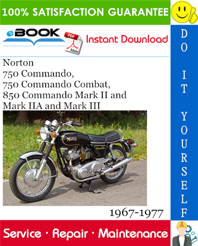 Thumbnail ☆☆ Best ☆☆ Norton 750 Commando, 750 Commando Combat, 850 Commando Mark II and Mark IIA and Mark III Motorcycle Service Repair Manual 1967-1977 Download Thumbnail ☆☆ Best ☆☆ Norton 750 Commando, 750 Commando Combat, 850 Commando Mark II and Mark IIA and Mark III Motorcycle Service Repair Manual 1967-1977 Download