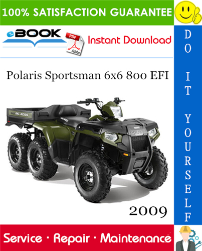 Thumbnail ☆☆ Best ☆☆ 2009 Polaris Sportsman 6x6 800 EFI ATV Service Repair Manual Thumbnail ☆☆ Best ☆☆ 2009 Polaris Sportsman 6x6 800 EFI ATV Service Repair Manual