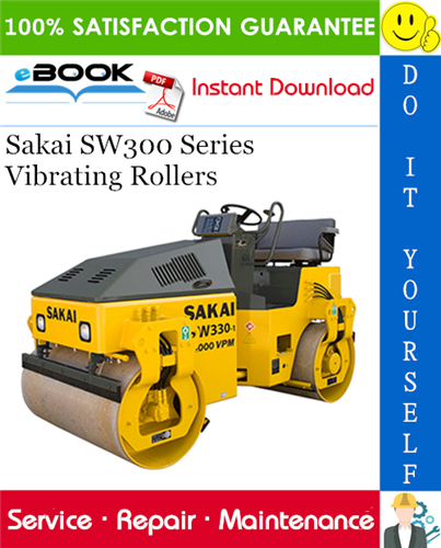 Thumbnail ☆☆ Best ☆☆ Sakai SW300 Series Vibrating Rollers Service Repair Manual
