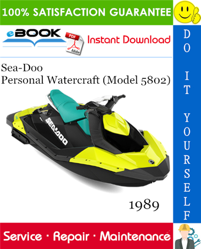 Thumbnail ☆☆ Best ☆☆ 1989 Sea-Doo Personal Watercraft (Model 5802) Service Repair Manual