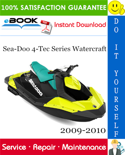 Thumbnail ☆☆ Best ☆☆ Sea-Doo 4-Tec Series Watercraft Service Repair Manual 2009-2010 Download