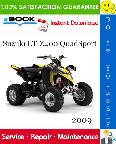 Thumbnail ☆☆ Best ☆☆ 2009 Suzuki LT-Z400 QuadSport ATV Service Repair Manual 