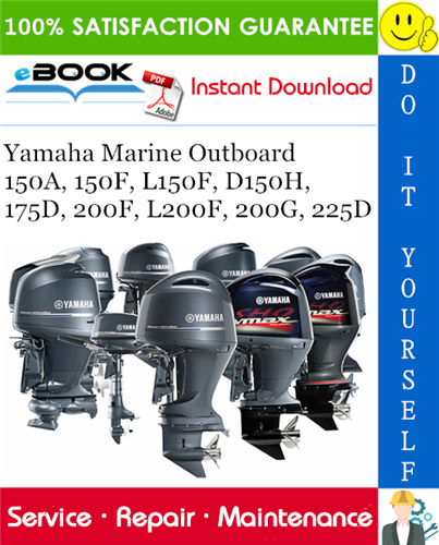 Thumbnail ☆☆ Best ☆☆ Yamaha Marine Outboard 150A, 150F, L150F, D150H, 175D, 200F, L200F, 200G, 225D (150AET, L150AET, 150FETO, L150FETO, 150GETO, D150HETO, 175AET, 175DETO, 175FETO, 