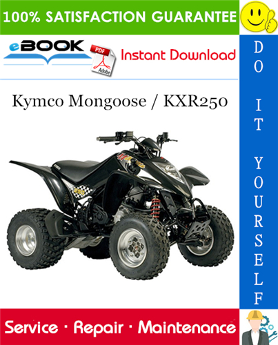 Thumbnail ☆☆ Best ☆☆ Kymco Mongoose / KXR250 ATV Service Repair Manual