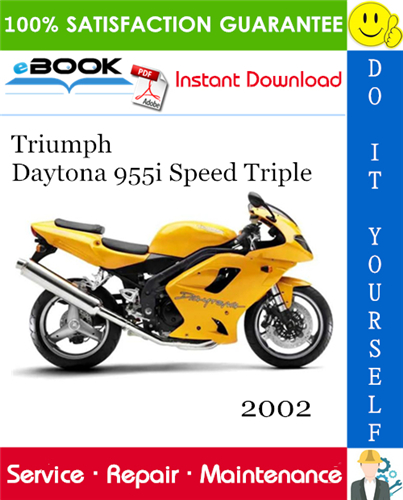 Thumbnail ☆☆ Best ☆☆ 2002 Triumph Daytona 955i Speed Triple Motorcycle Service Repair Manual 