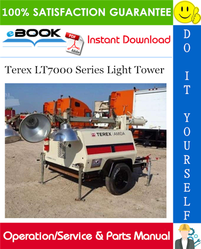 Thumbnail ☆☆ Best ☆☆ Terex LT7000 Series Light Tower Operation/Service & Parts Manual