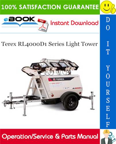 Thumbnail ☆☆ Best ☆☆ Terex RL4000D1 Series Light Tower Operation/Service & Parts Manual