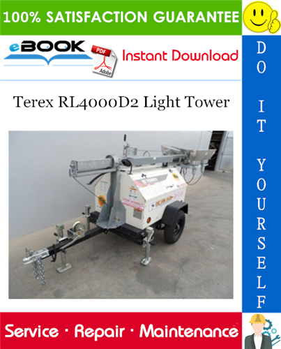 Thumbnail ☆☆ Best ☆☆ Terex RL4000D2 Light Tower Service Repair Manual