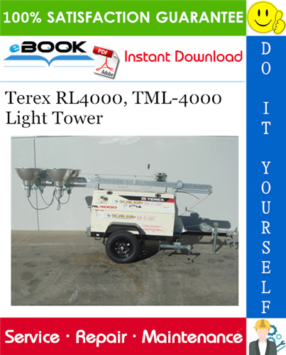 Thumbnail ☆☆ Best ☆☆ Terex RL4000, TML-4000 Light Tower Service Repair Manual