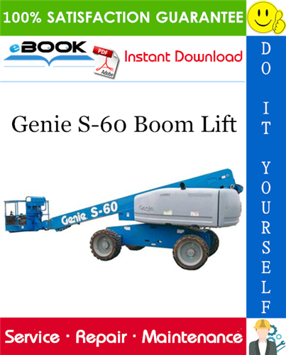 Thumbnail ☆☆ Best ☆☆ Genie S-60 Boom Lift Service Repair Manual