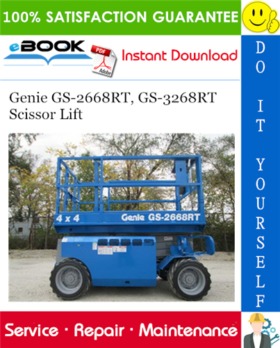 Thumbnail ☆☆ Best ☆☆ Genie GS-2668RT, GS-3268RT Scissor Lift Service Repair Manual (Serial Number Range: from 101 to GS6805-44770)