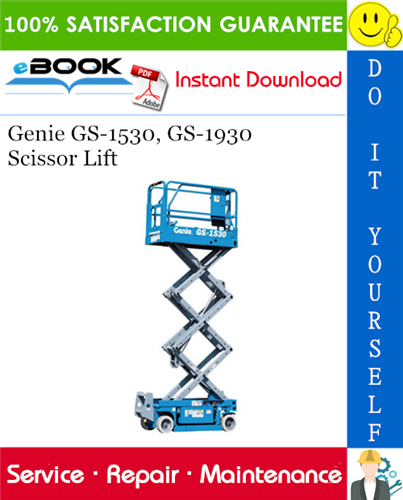 Thumbnail ☆☆ Best ☆☆ Genie GS-1530, GS-1930 Scissor Lift Service Repair Manual #2