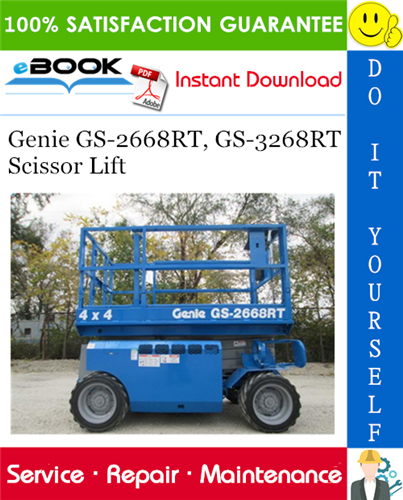 Thumbnail ☆☆ Best ☆☆ Genie GS-2668RT, GS-3268RT Scissor Lift Service Repair Manual (Serial Number Range: GS-2668 RT: from GS6805-44771; GS-3268 RT: from GS6805-44771)