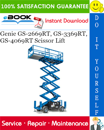 Thumbnail ☆☆ Best ☆☆ Genie GS-2669RT, GS-3369RT, GS-4069RT Scissor Lift Service Repair Manual (Serial Number Range: from GS6911-101)