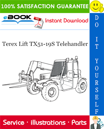 Thumbnail ☆☆ Best ☆☆ Terex Lift TX51-19S Telehandler Parts Manual